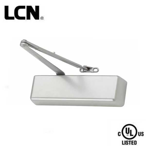 4010 SERIES SURFACE CLOSER Regular Arm ADJUSTABLE SIZE 1-5 Aluminum Left Hand
